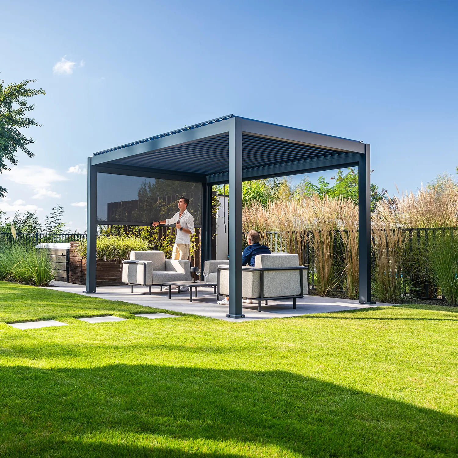 Пергола для террасы PERARA 4x3 Antracite