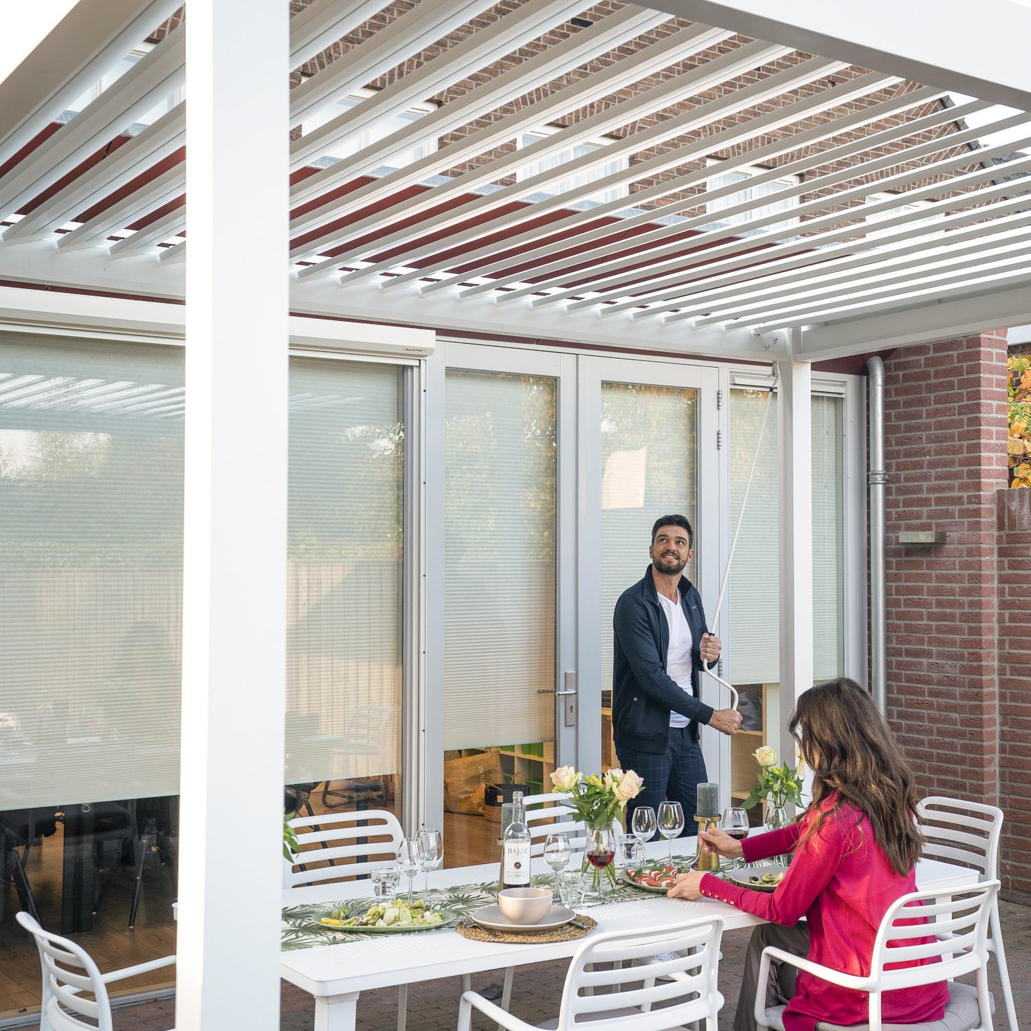 Пергола для террасы PERARA 3x3 White