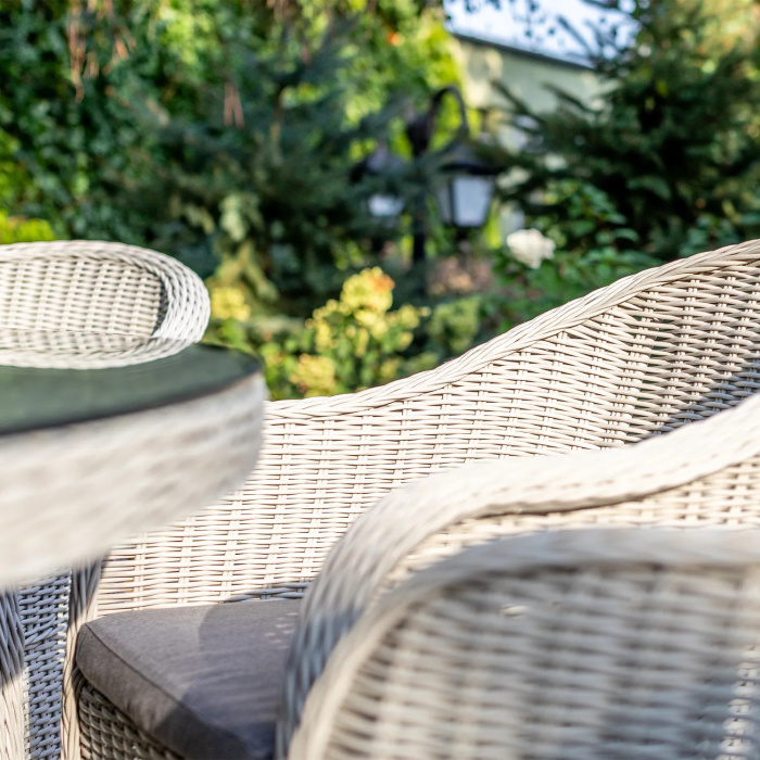 Обеденный комплект RONDO 180 + LEONARDO Белый