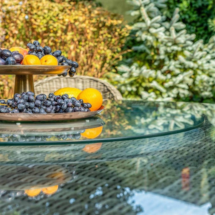 Обеденный комплект RONDO 180 + LEONARDO Серый