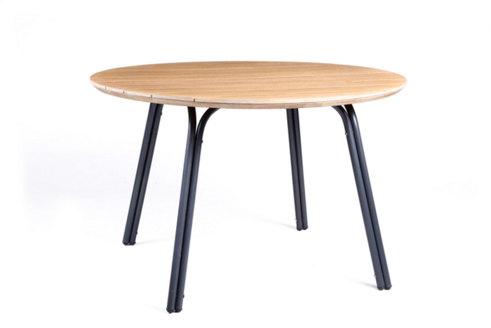 Обеденный комплект SIMI D120 + AMANDA Серый