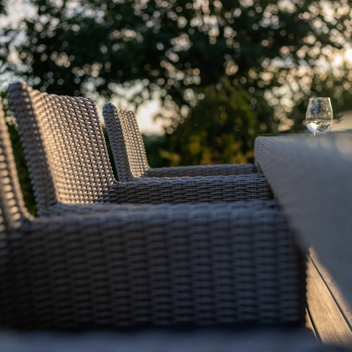 Обеденный комплект RAPALLO 220 + AMANDA Серый