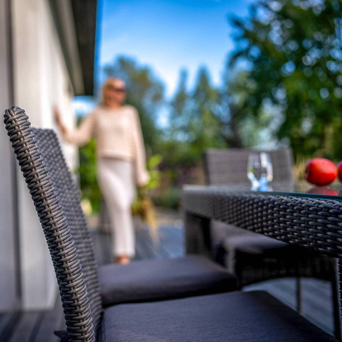 Обеденный комплект RAPALLO 160 + STRATO Серый