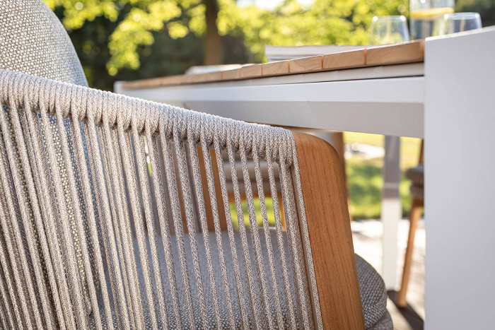 Обеденный комплект MURO + HAVEN Teak 6 Белый